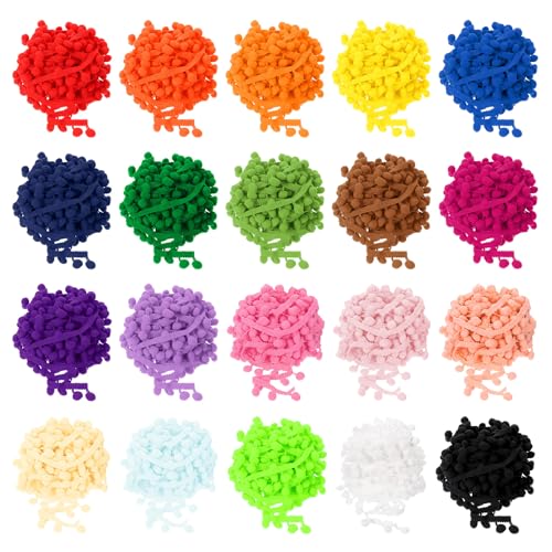 Pompon ruban 12mm pour customiser vos rideaux et coussins