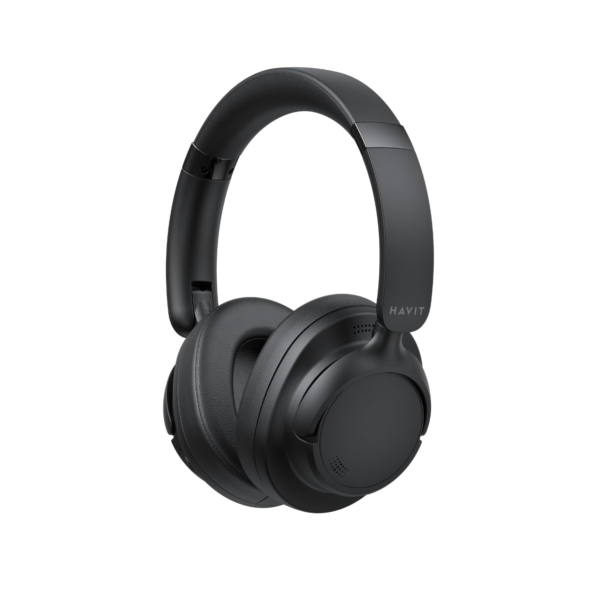 H652BT Active Noise Cancelling Bluetooth Headphones with 40mm Drivers, Foldable Design, Premium Stereo Sound, and 35 Hours Playback Time Compatible with Android and iOS Devices