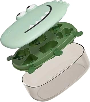 6-Cavity Silicone Popsicle Molds with Sticks and Lid for DIY Ice Cream and Yogurt Treats