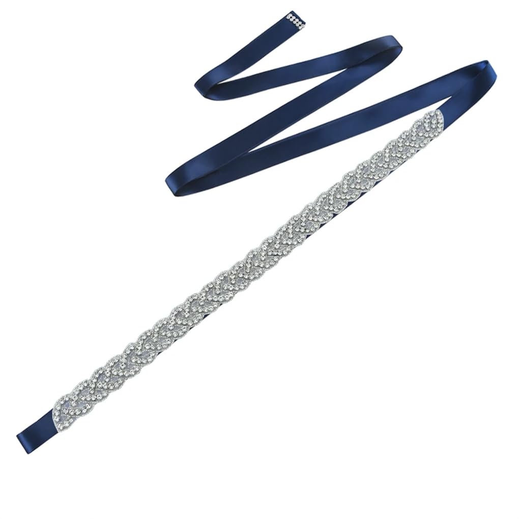 DBFBDTU Cinturón de boda para mujer, cinta de diamantes de imitación, cinturón formal para vestido