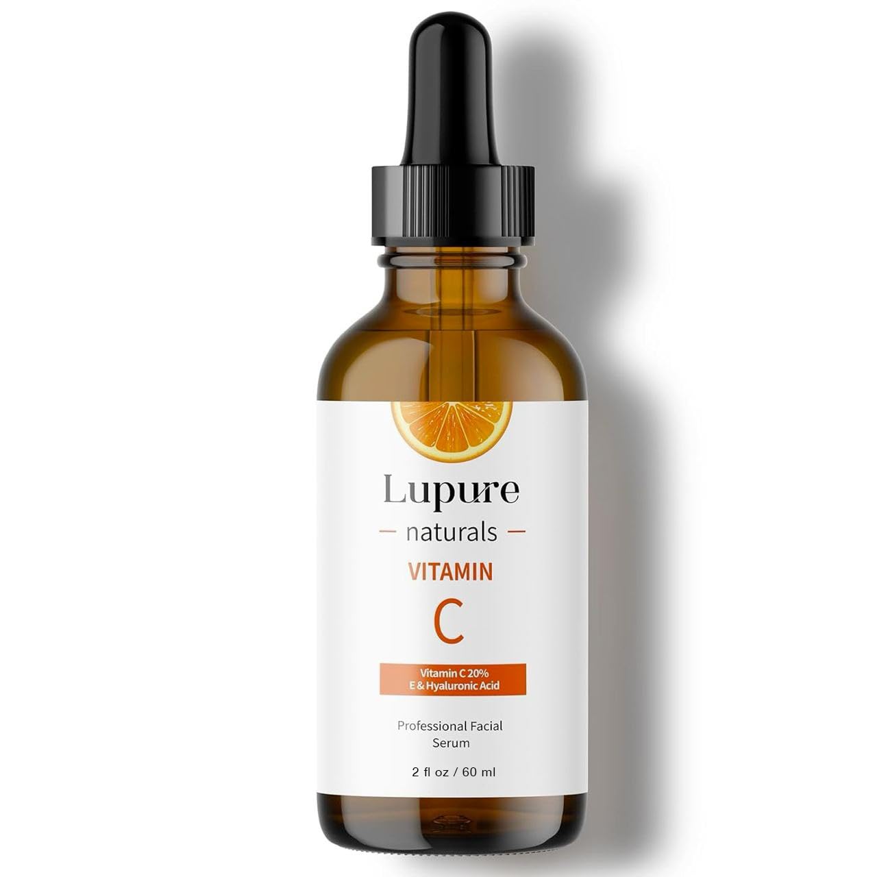 Lupure Vitamin C Serum for Face with Hyaluronic Acid & Vitamin E for Nutrition, Firming, and Hydrating for Face, Anti Ageing Skin Care Treatment. Suitable for Sensitive Skin