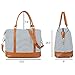 Bluboon Travel Tote Bags with Zipper Ladies Canvas Bag Weekender Overnight Bag for Women Carry on Duffel Bag Trolley Sleeve