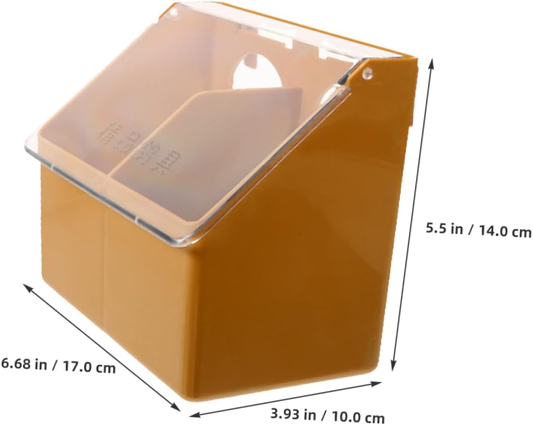 3pcs Multi-Functional Parrot Feeder Lid Double Hole Bird Cage Accessories Hanging Food Storage Box for Cockatiels Parakeets and Other Birds