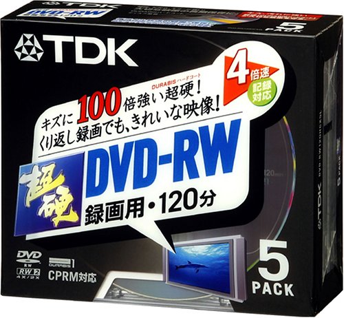 Amazon.co.jp: TDK 超硬DVD-RW録画用 2-4倍速対応ガンメタリック