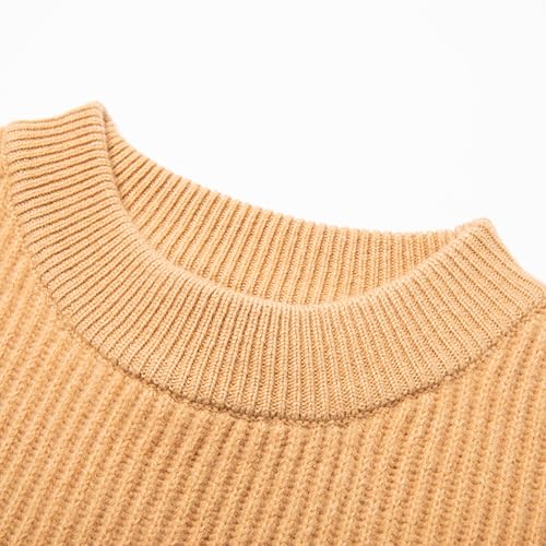 Men's Crewneck Pullover Sweater 100% Wool Fashionable Casual Long-Sleeved Warm Sweaters4