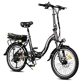 【3 modos de conducción】 Nuestra bicicleta eléctrica City tiene 3 modos de bicicleta, eléctrica sin pedales, eléctrica con pedales y bicicleta dividida. Esta bicicleta eléctrica es la primera opción para el trabajo, la escuela y la clase.