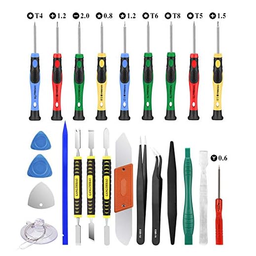 25pcs Electronics Repair Tool Kit, GangZhiBao Precision Screwdriver Set Magnetic for Fix Apple iPhone,Cell Phone,Smart Watch,Computer,PC,Tablet,iPad,Camera,Xbox,PS4 Pry Open Replace Screen Battery