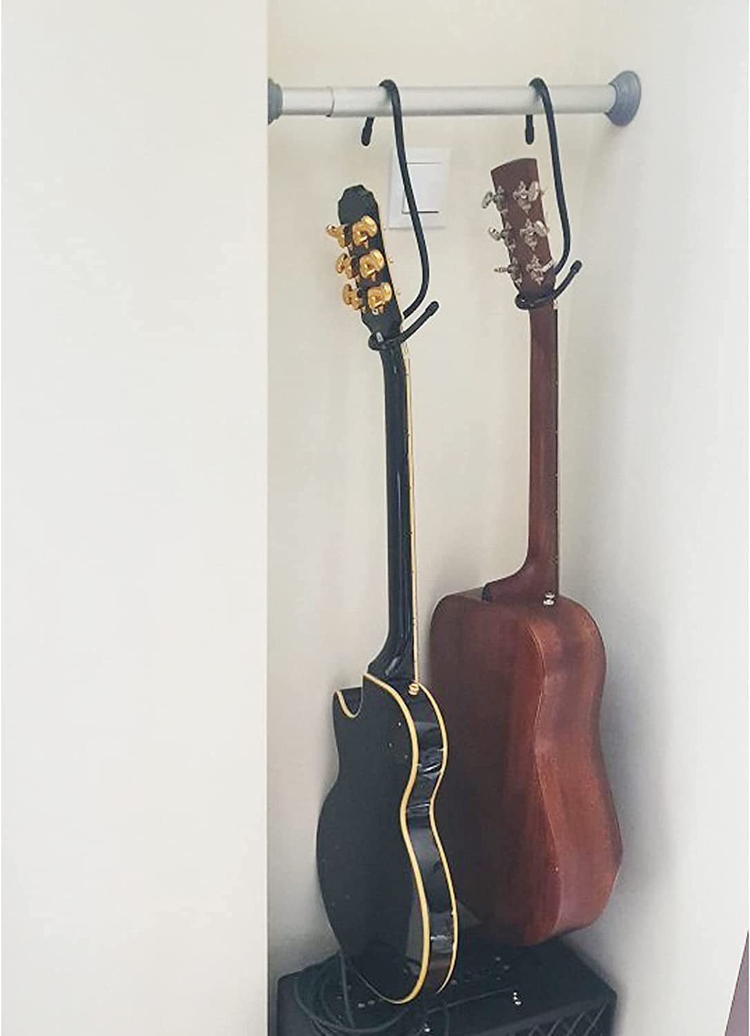 Amazon.co.jp: ポータブルギターハンガーとギタークローゼットの