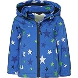  Outburst - Jungen Softshelljacke Regenjacke Winddicht und Wasserdicht 10.000mm Wassersäule, blau,Sterne 8476008 - Größe 98