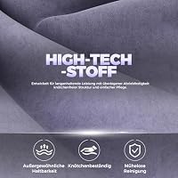 GTPLAYER Gaming Stuhl,Atmungsaktiver Bürostuhl, bürostuhl ergonomisch, Hochwertiger - Stoff,Ergonomischer PC Stuhl,160° Verstellbare Rückenlehne und ausziehbare Fußstütze,Tragkraft 180 kg,Macaron Lila – Ansicht 4