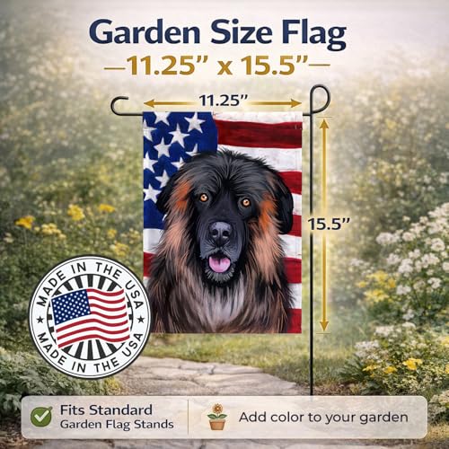 Estrela Mountain Dog American Flag drapeau jardin décoration extérieure multicolore