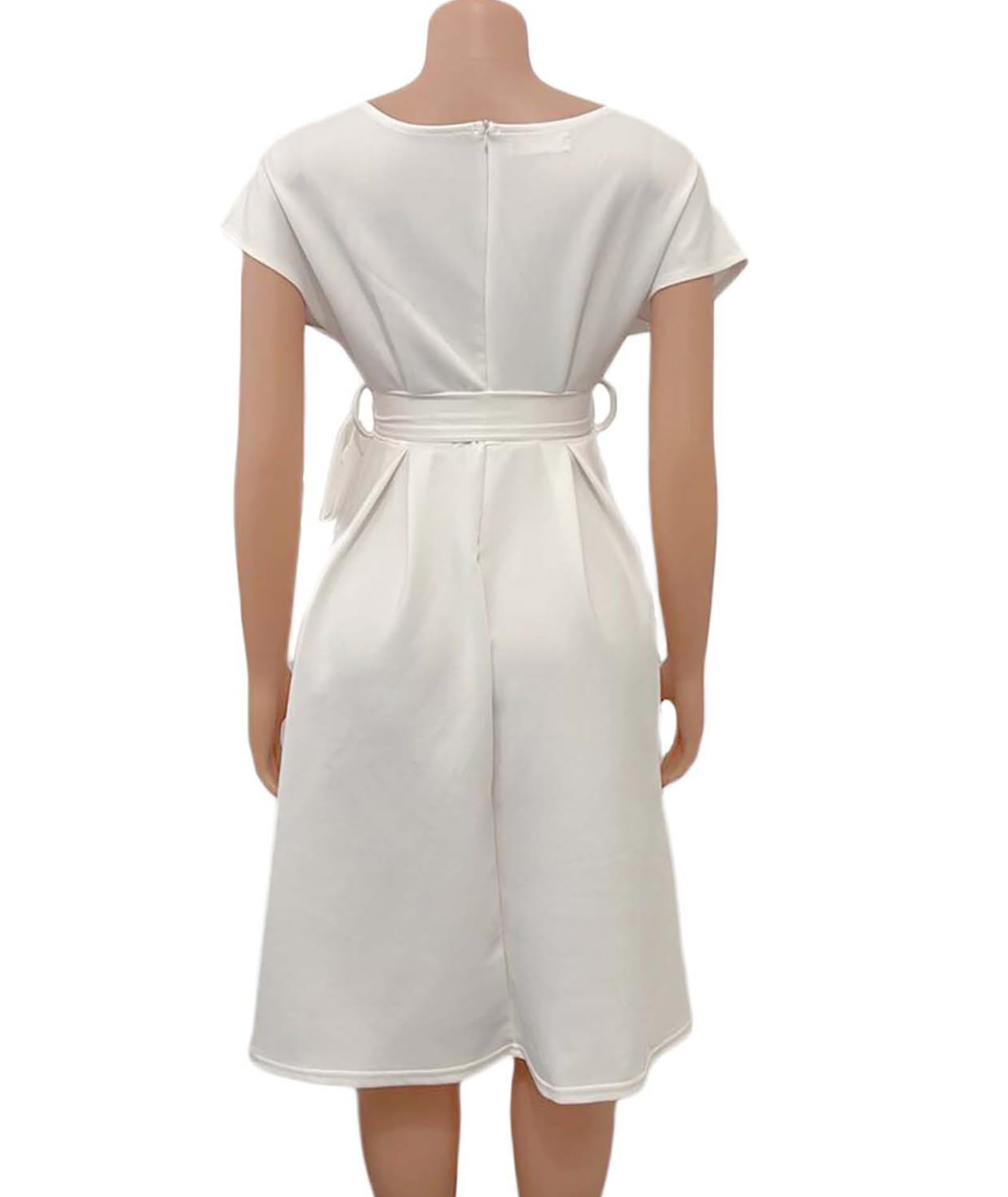 xxxiticat Robe midi en satin pour femme - Épaules dénudées - Ligne A - Pour mariage, invité, fête, cocktail, bal de fin d'année