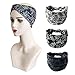 K-Elewon 3 Pack Women Wide Elastic Head Wrap Headband Twisted Hair Band (3 Pack(A18))