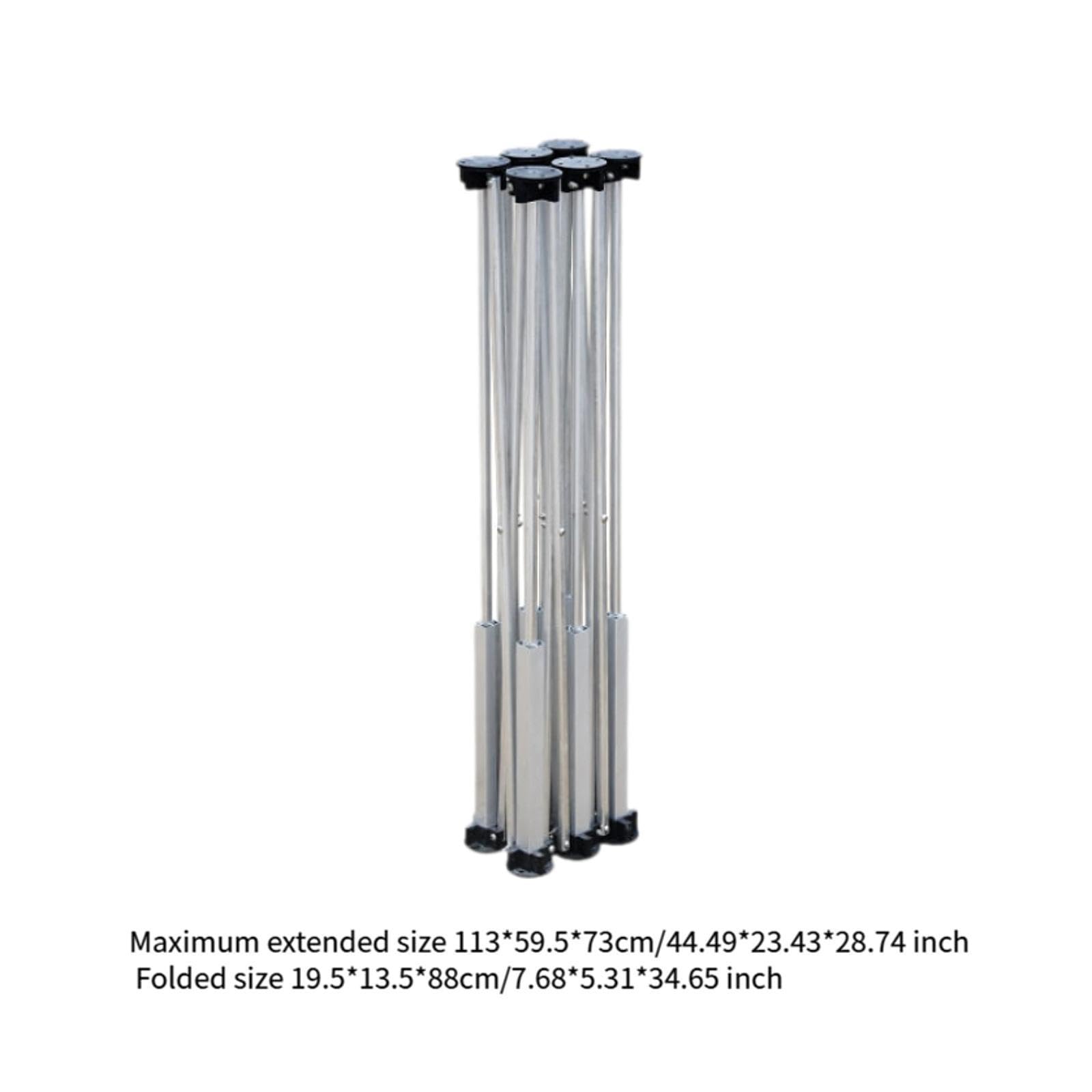 Caballete Portátil Soporte Multifuncional Banco de Trabajo Mesa Plegable Extensible de Aleación de Aluminio Fácil Transporte Adecuado para Ferias Tall