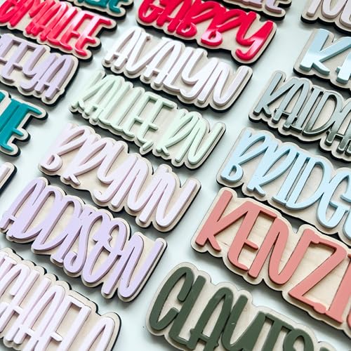Custom Name Magnet for Locker - Personalized Fridge Magnet for Artwork Display - Back to School Locker Decor and Accessory - Teacher Gift - Cruise Door Decoration