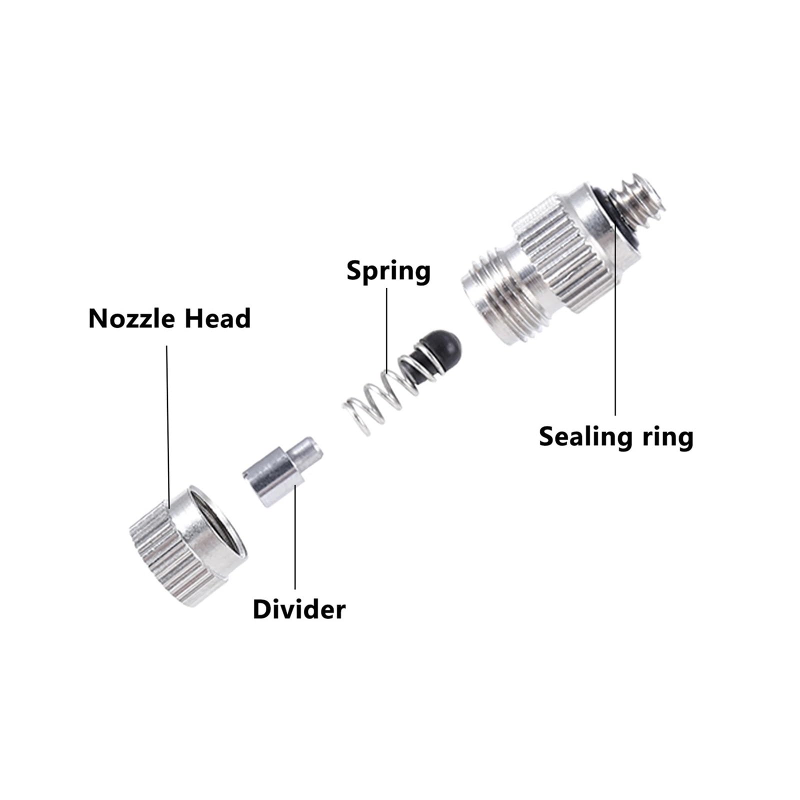 Ugello nebulizzatore antigoccia 3/16" 0,1‑0,5 mm giardino | Ugello atomizzante for irrigazione giardino, agricoltura e umidificazione(50pcs-0.1mm)
