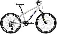 Bicicleta Caloi Wild R24, Aro 24, 8 Velocidades, Quadro Alumínio, Suspensão 50mm, Cinza
