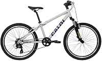 Bicicleta Caloi Wild R24, Aro 24, 8 Velocidades, Quadro Alumínio, Suspensão 50mm, Cinza