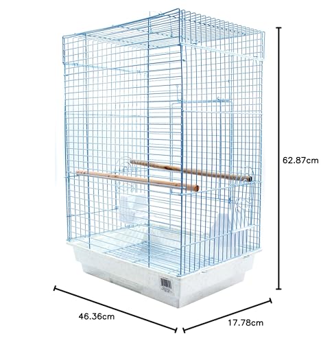 Cage à oiseaux calopsitte conure et petit perroquet PENN-PLAX blanche - 3