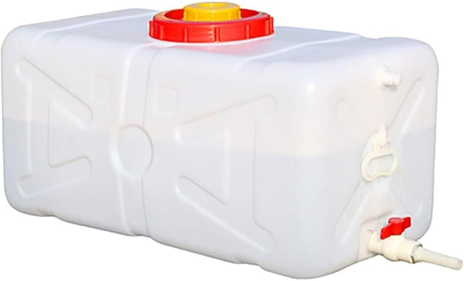 Water Container Large-Capacity Food Grade Plastic Horizontal Rectangular Tank Thickened Outer Tank Household Water Container White Water Tank