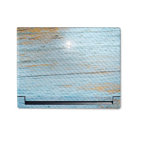 Image of MightySkins Carbon Fiber Skin Compatible with Alienware M18 R1 (2023) Full Wrap Kit - Distressed Wood | Protective, Durable Textured Carbon Fiber Finish | Easy to Apply | Made in The USA