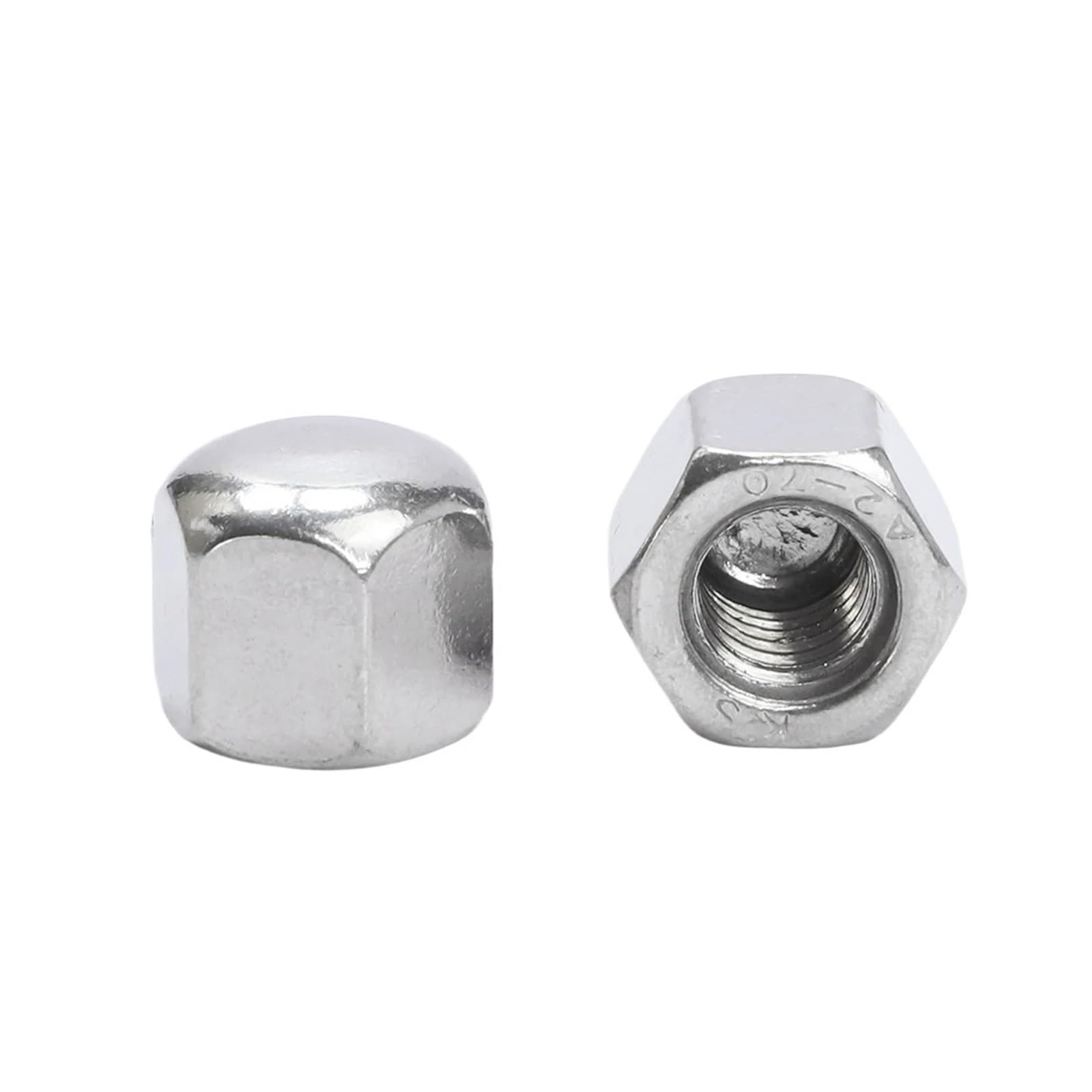 2/3/5/10/20pcs Hex Hexagon Thin Low Short Cap Nut Stainless Steel m3 m4 m5 m6 m8 m10 m12 Blind Cover Acorn Cap Nut(M5 20pcs)