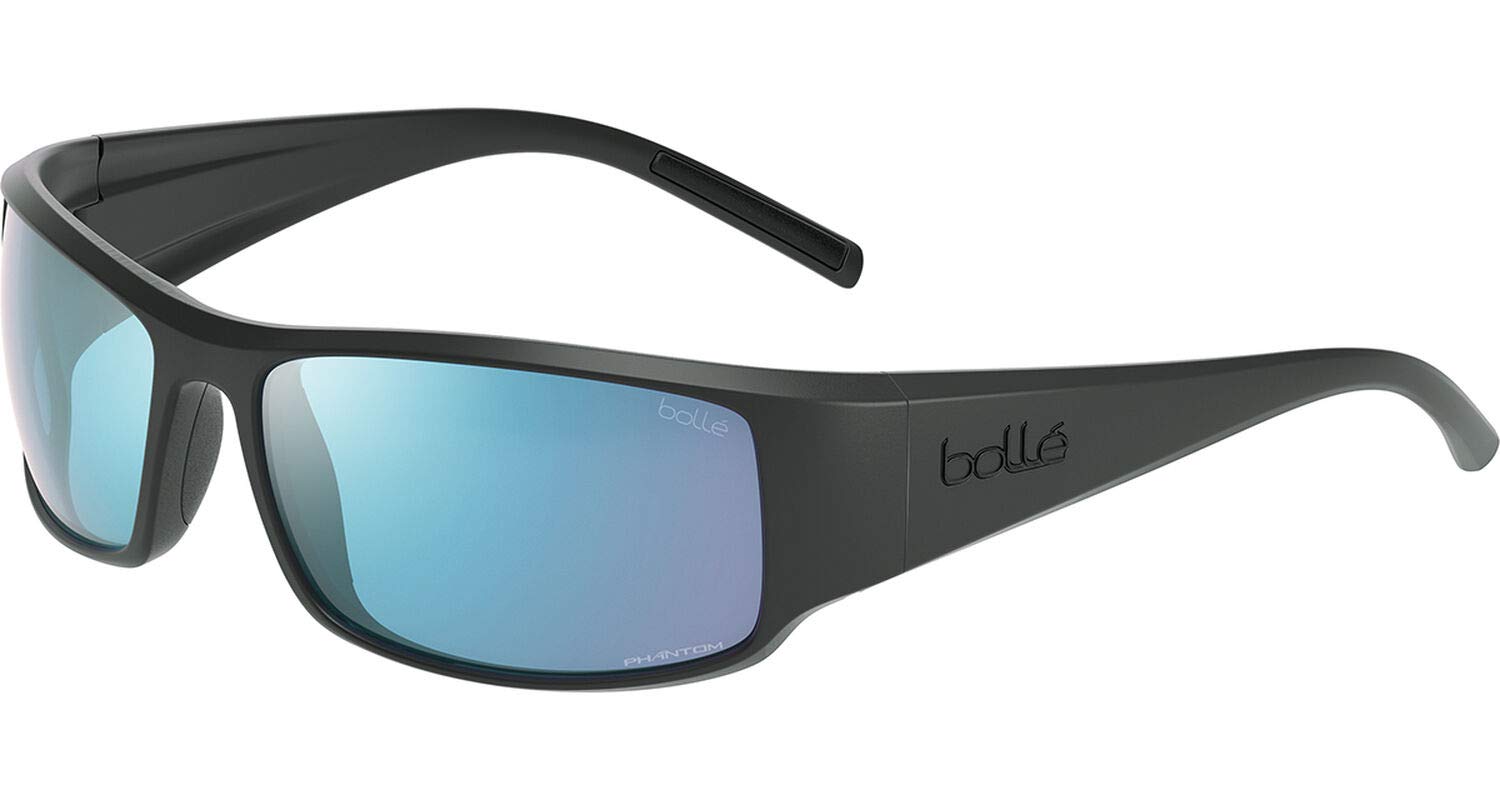 bollé BS026007 King Sunglasses, Full Black Matte - Phantom+, Large