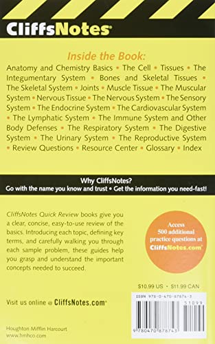 CliffsNotes Anatomy & Physiology Quick Review, 2ndEdition (Cliffsnotes Quick Review) - Image 2