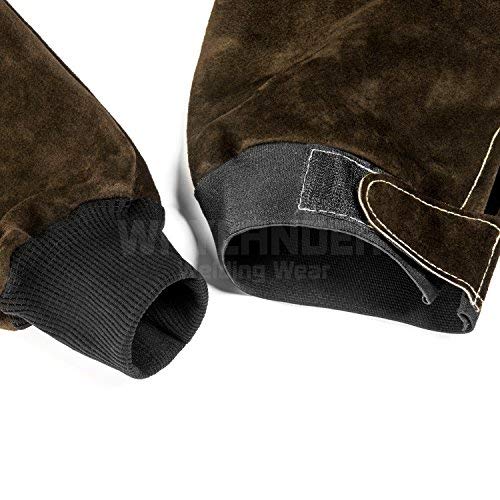 Waylander REGIN Split Leather Welding Sleeves for Arms from Genuine Split Leather Cowhide