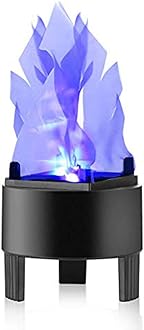 TOPCHANCES Flame Effect Light, 110V 3W 3D LED Artificial Fake Fire Flame Effect Light Campfire Centerpiece Flame Lightning Torch Light for Christmas Halloween Stage Indoor Decoration