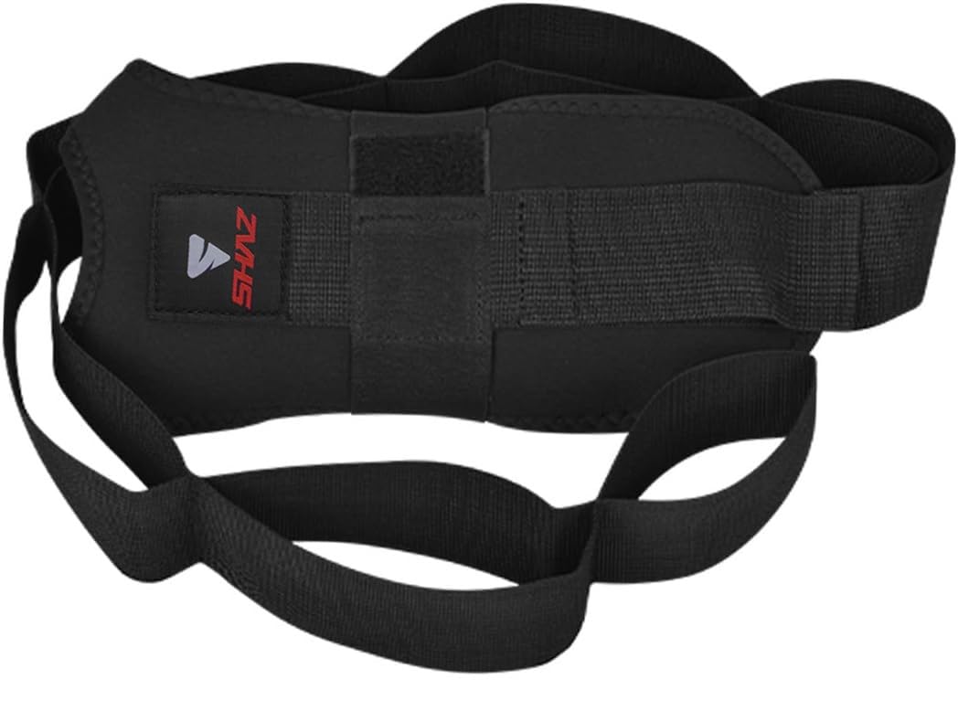 SHAZ Foot & Calf Stretcher, Fascia Hamstring Stretcher for Plantar Fasciitis, Achilles Tendonitis, Heel Spurs & Shin Splints - Yoga Leg Stretching Strap for Back Pain - Flex Strap for Physical Therapy