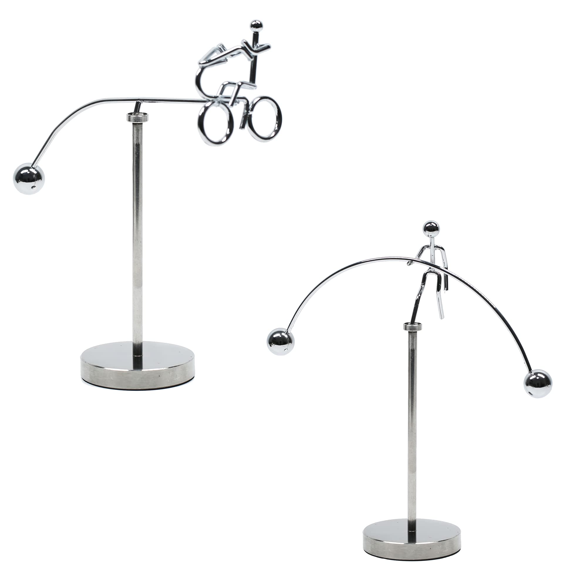 MagicTechSteel Balance Toy Balancing Tumbler Toy Kinetic Art Balance Toy Science Psychology Home Office Decor Desk Toy PH03-PH05