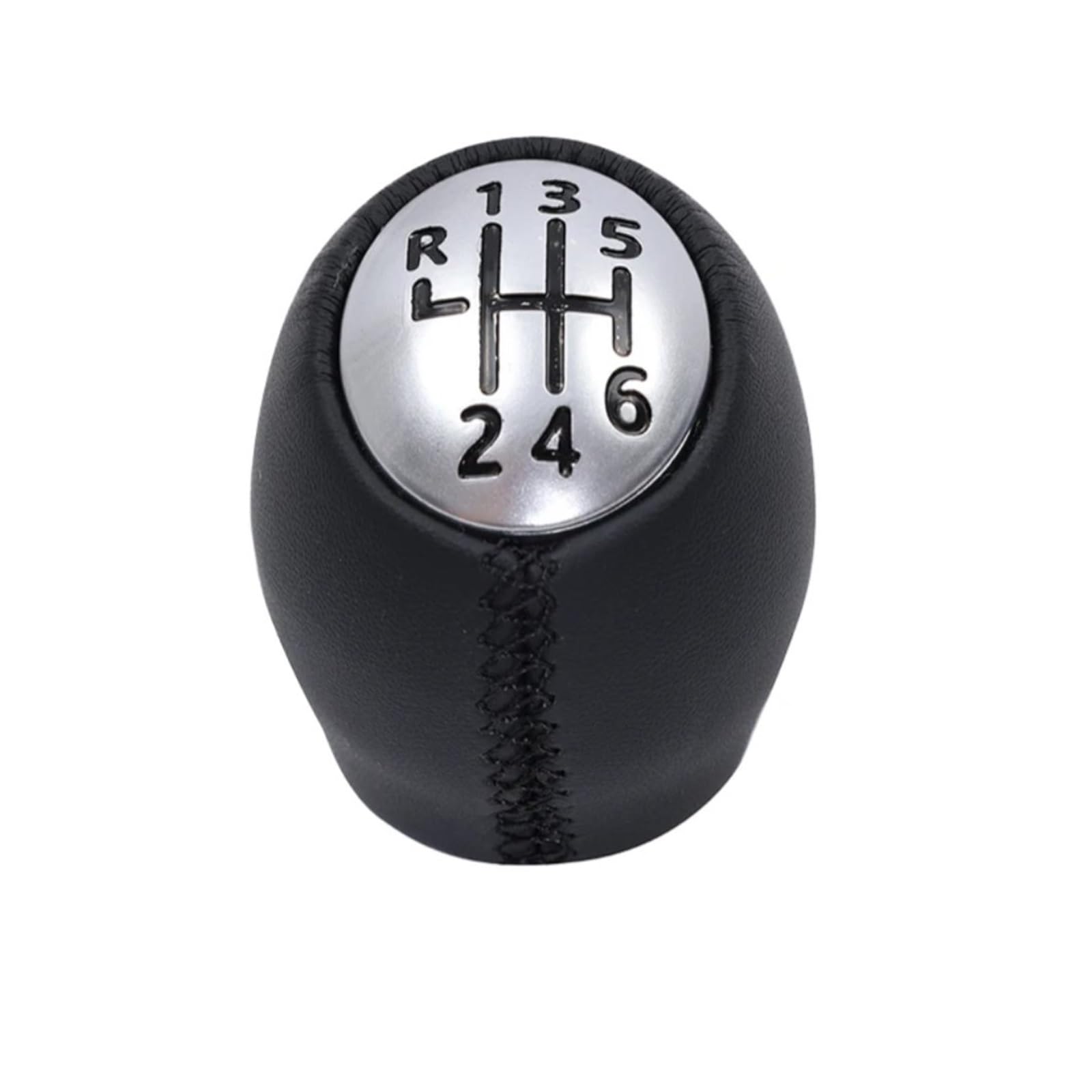 Kunyos 6 Speed Knob Only Gear Knob Manual 6-Speed For Megane Mk3 For Clio Laguna For Nissan For Vauxhall Leather Black Stylish Gear Shift 1 Shift