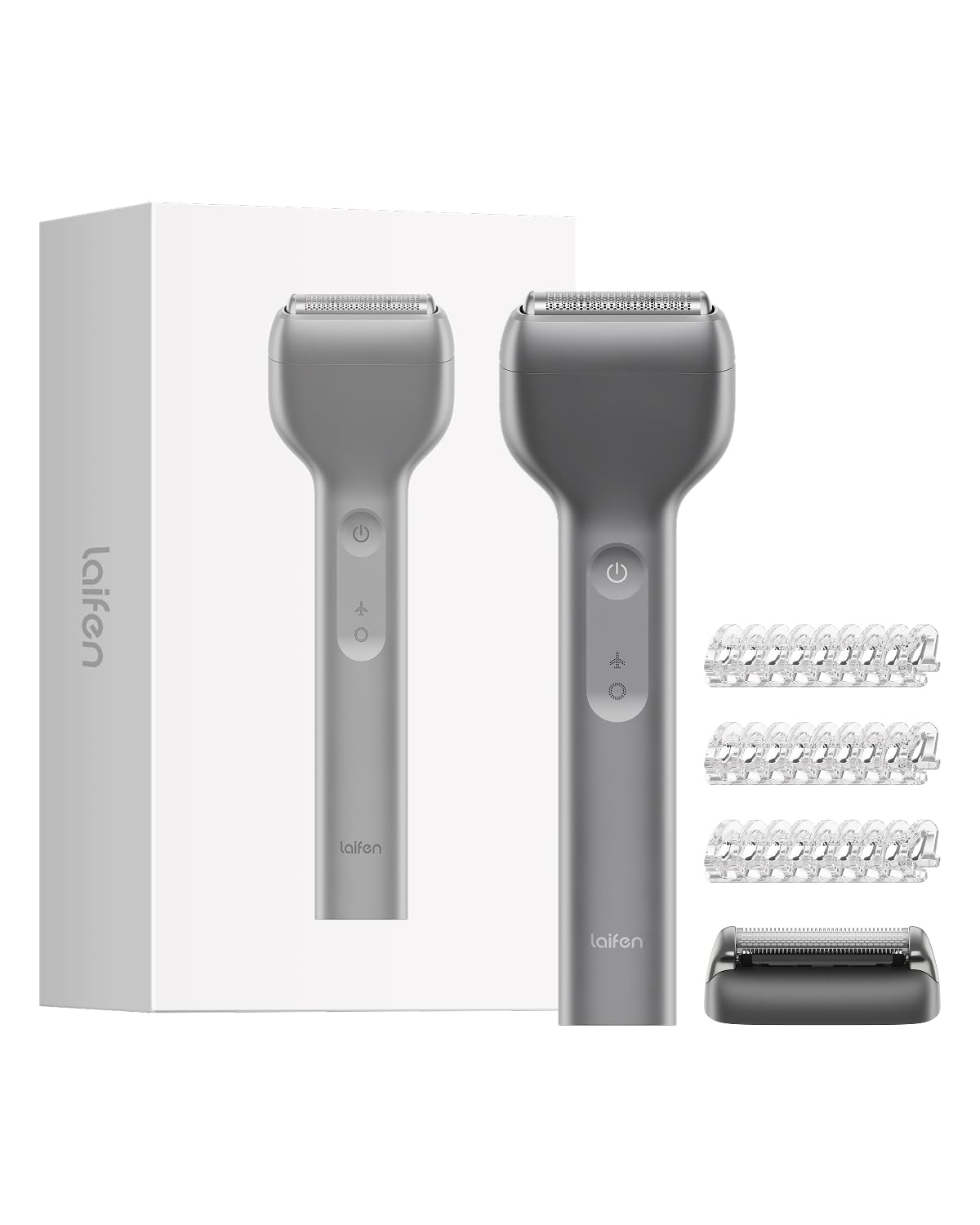 Laifen T1 Pro 1-Blade Electric Shaver, High-Speed 12,000 Cuts/Min, Long Hair Trimmer with 3 Guards, for Sparse Beard & Daily Styling, Wet & Dry, IPX7