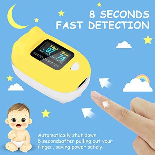 baby Pulse Oximeter Fingertip Oximeter Blood Oxygen Saturation Monitor (SpO2) with