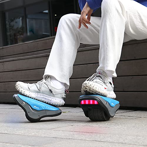 Tomoloo S1 Hoverboard Hovershoes,2 In 1 Electric Roller Skates With Rhythm Led Light,Ul Safety Certificated |Self Balancing Scooter Hoverboards For Kids And Adults (Gray) #TOP6