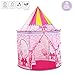 control future Princess Tent Toys - Girls Play Tents Castle, Pink Foldable Play House for 2 3 4 5 6 7 8 Years Old Toddler Girl Toys Tent Gifts for Game Indoor & Outdoor Camping (Large Size)