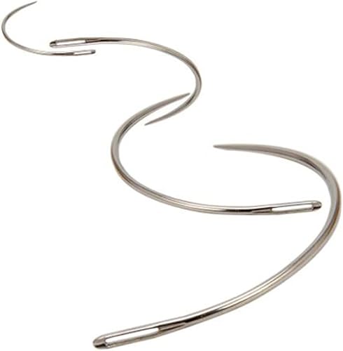 Miniatura 3 de ShanLily Agujas de coser curvadas de cuero tipo C agujas para alfombras de cuero de lona de reparación de manualidades de tejido