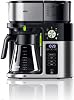 Braun MultiServe KF 9050 BK Kaffeemaschine - Filterkaffeemaschine mit Glaskanne Direktwahl von 7 Portionsgrößen für bis zu 10 Tassen Touch Display Zeitschaltuhr 1750 Watt Edelstahl/Schwarz
