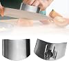 Stainless Steel Finger Guard, Premium Finger Protector for Cutting Food, Slicing Tool Finger Protector When Cutting, Slicing, Dicing,Chopping Vegetables (4pcs)