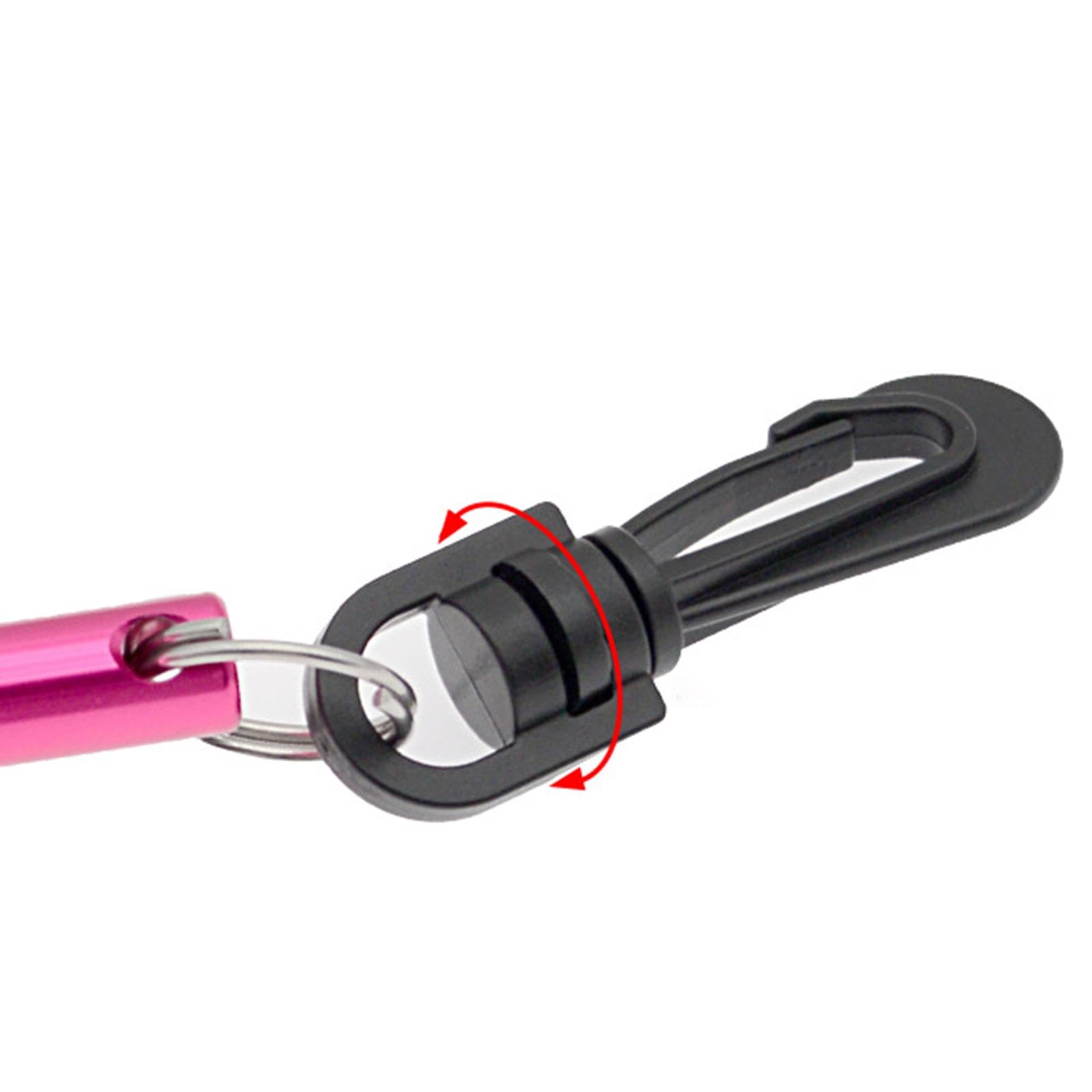 rockible Bâton de Hochet de Plongée avec Raccords de Shaker à Clip Générateur de Bruit de Plongeur Portatif Cloche à Anneau Pratique Pointeur de Plongée