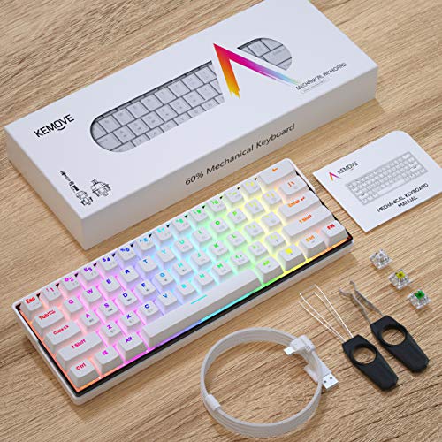 KEMOVE Snowfox DK61-60% Mechanical Gaming Keyboard - Wireless