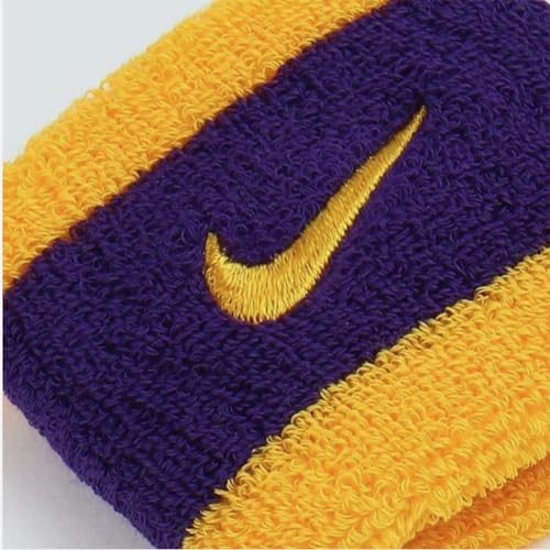 Image of NIKE Premier Swoosh Singlewide Wristbands -Soft, Moisture-Wicking (1 Pair, 2.5 inch Wide)