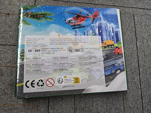 Quanquer Alloy Cars Advent Calendar 2025 for Kids - 24pcs Christmas' Gift Toy Cars Advent Calendar for 3 4 5 6 7 8 Year Old Boys Count-down Calendar - Image 10