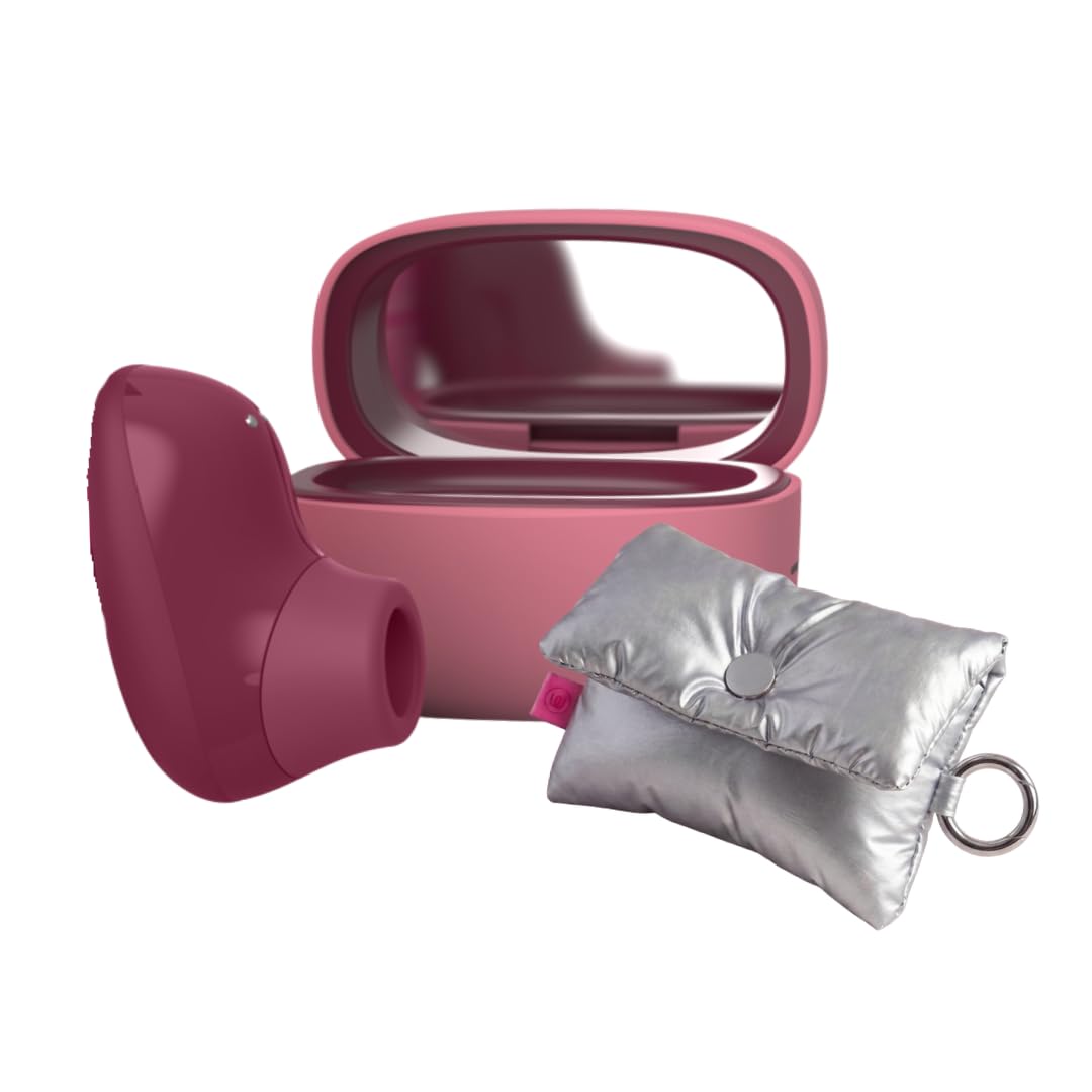 Womanizer Snap stimulateur clitoridien de poche + pochette argentée