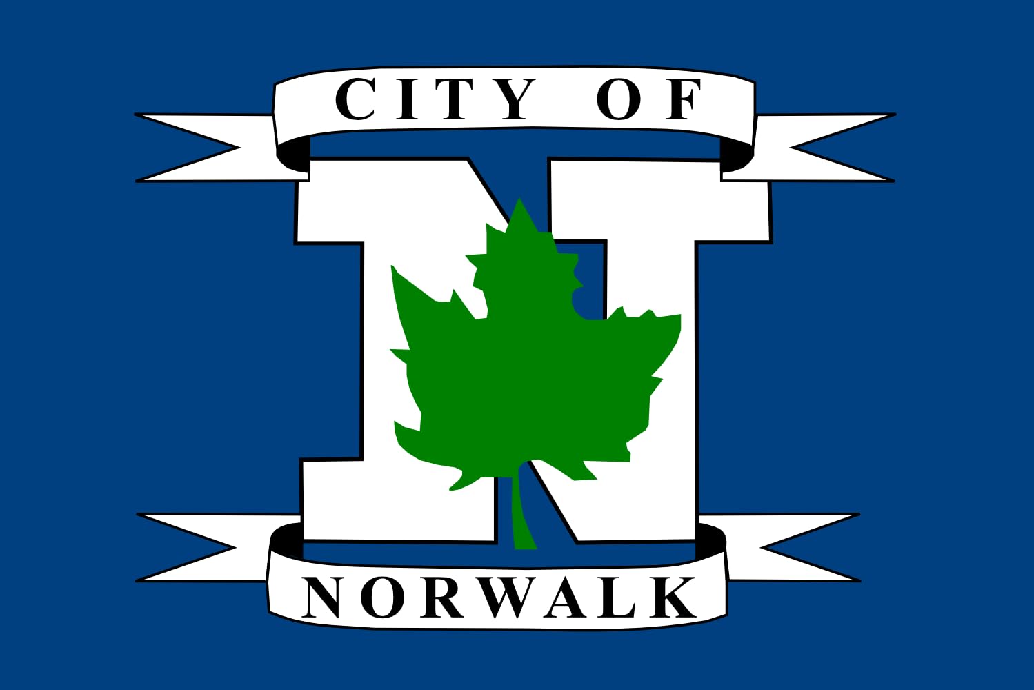 Drapeau Norwalk Ohio grand format résistant aux intempéries