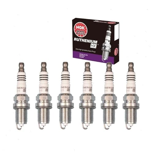 6 pc NGK Ruthenium HX Spark Plugs Volvo S80 2.8L 2.9L L6
