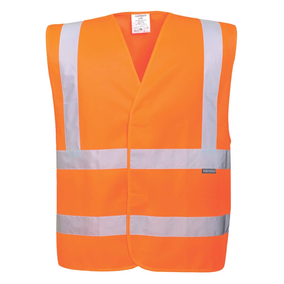 PORTWEST Lot de 10 Vestes Eco Haute Visibilité Orange 4XL/5XL - Vêtements haute visibilité