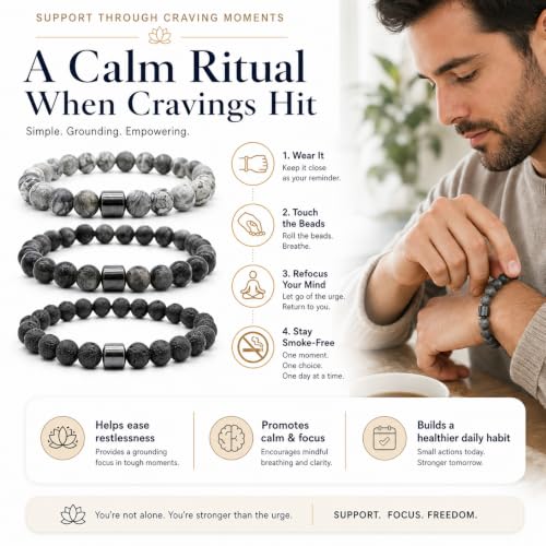 Pulsera para dejar de fumar ajustable, set de 3 unidades miniatura 2