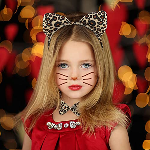 MIVAIUN 4 Pezzi Set da Leopardato,Set di Papillon